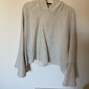 Cropped Hoodie with flare sleeves